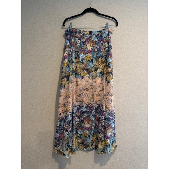 Aratta Silent Journey Dresses & Skirts - Aratta Silent Journey Floral Maxi Skirt Boho Botanical Print High Waisted Sz M